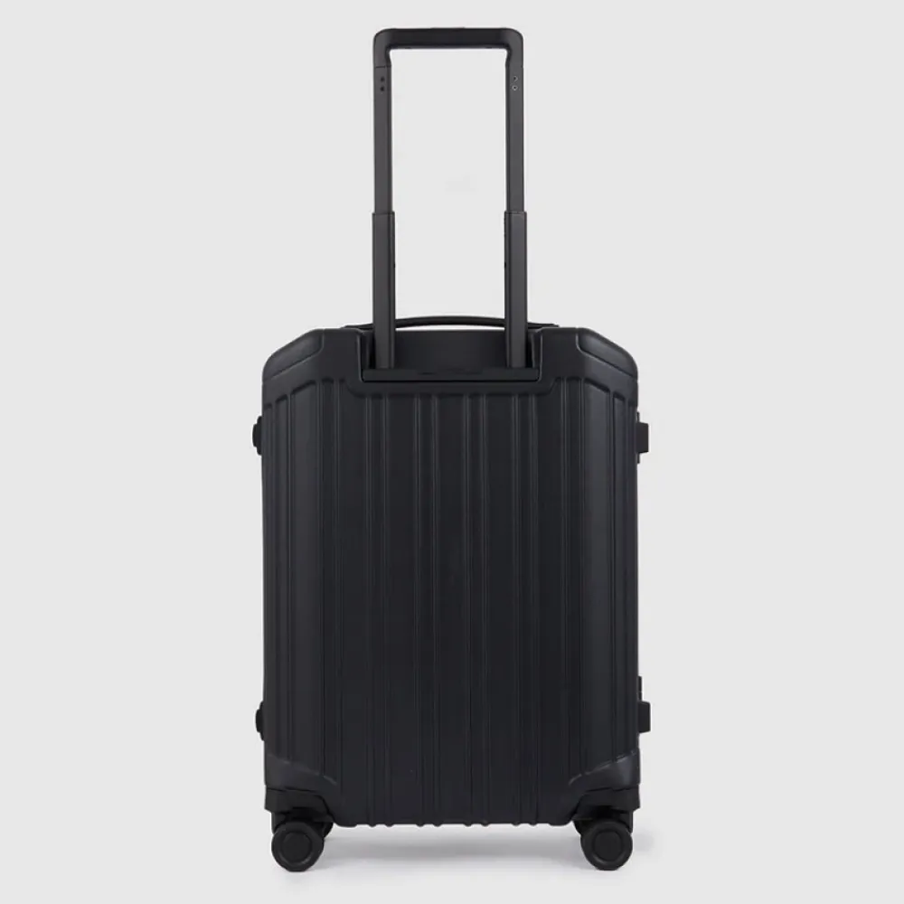 Kufferter^Piquadro Ultra Slim Cabin Trolley Kuffert Sort