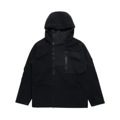 Skaljakker<Maharishi Vandtæt hættetrøje i fleece Sort