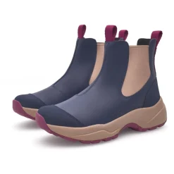 Chelsea Boots^Woden Vandtæt Slip-On Støvle Mørke/Beige Blå