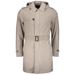 Frakker<Moorer Vandtæt Trenchcoat med hætte Beige