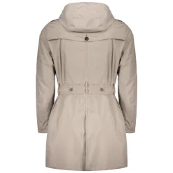 Frakker<Moorer Vandtæt Trenchcoat med hætte Beige
