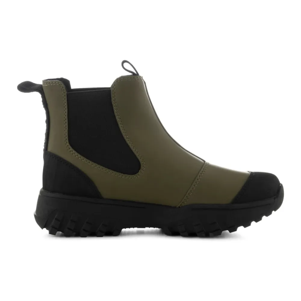Chelsea Boots<Woden Vandtætte Chelsea Støvler med Fiskelæderdetaljer Grøn