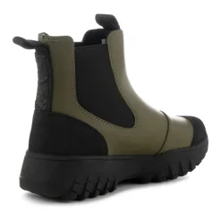 Chelsea Boots<Woden Vandtætte Chelsea Støvler med Fiskelæderdetaljer Grøn