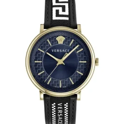 Ure^Versace V-CIRCLE Blå Skive d Ur Gul