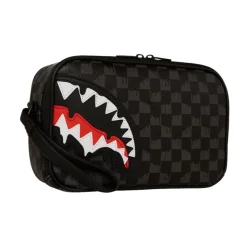 Toilettasker<SPRAYGROUND Vegan Læder Beauty Case Pochette Shark Sort