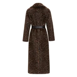 Frakker<Cesare Gaspari Vendbar Lang Vinter Faux Fur Frakke Sort