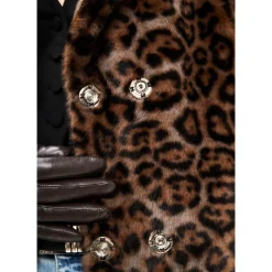 Frakker<Cesare Gaspari Vendbar Lang Vinter Faux Fur Frakke Sort