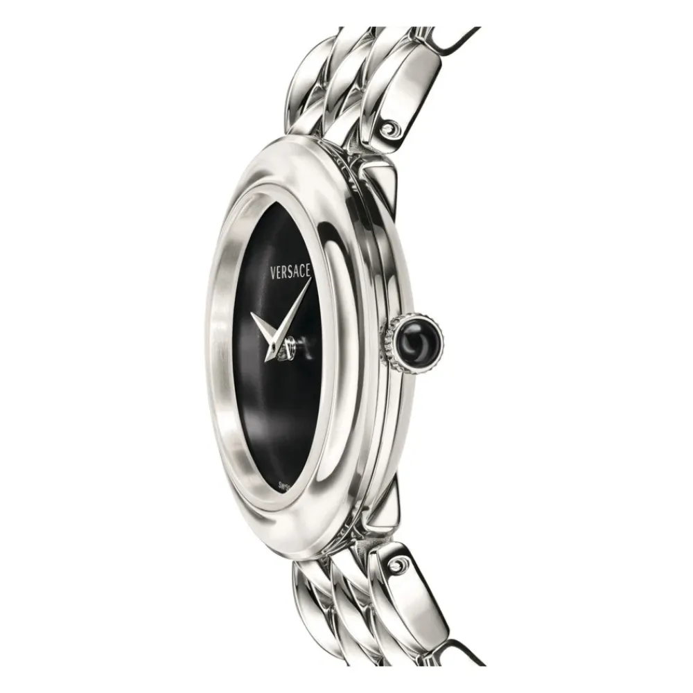 Ure<Versace V-Flare Rustfrit Stål Armbåndsur Grå
