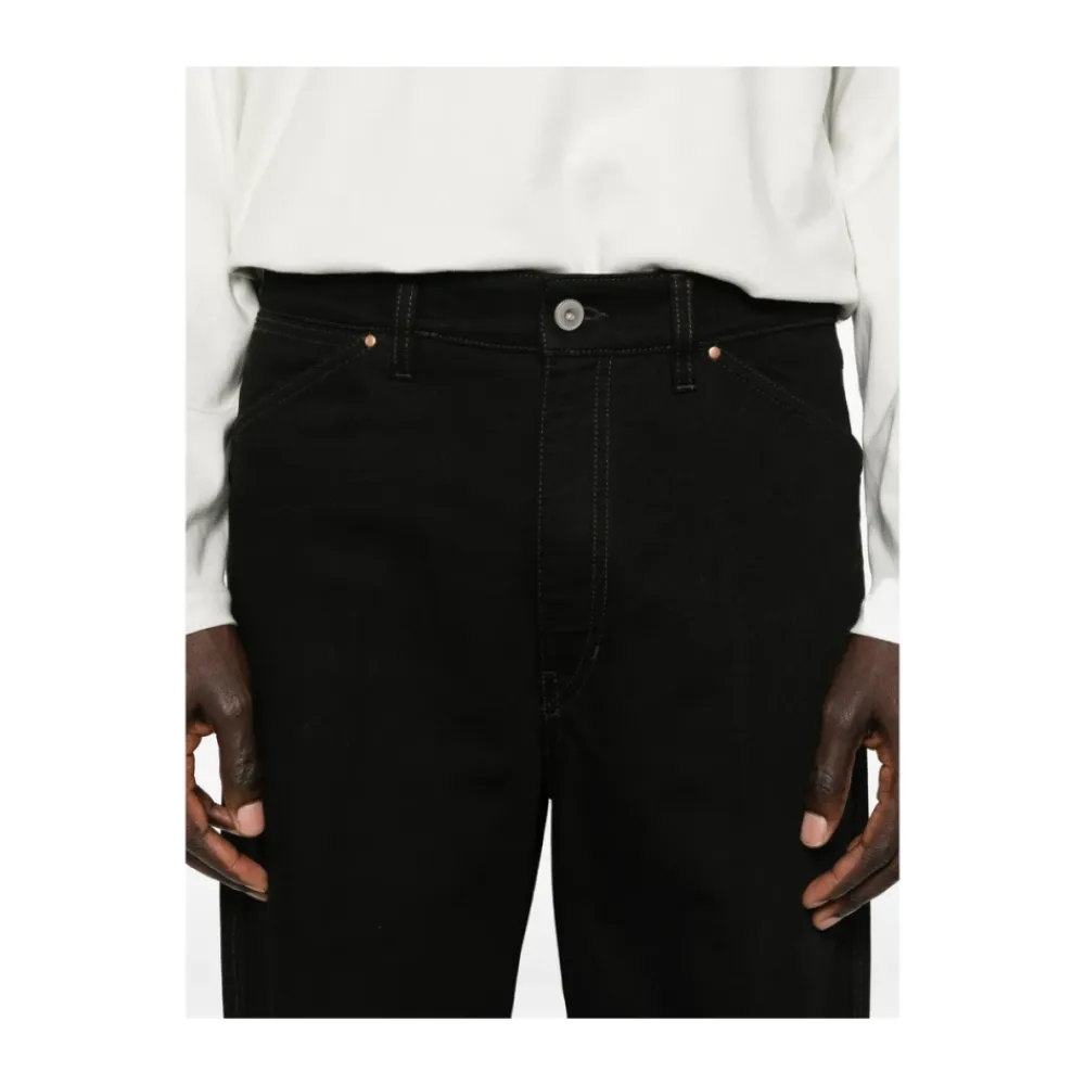 Jeans<Lemaire Vide Bukser i Denim Sort
