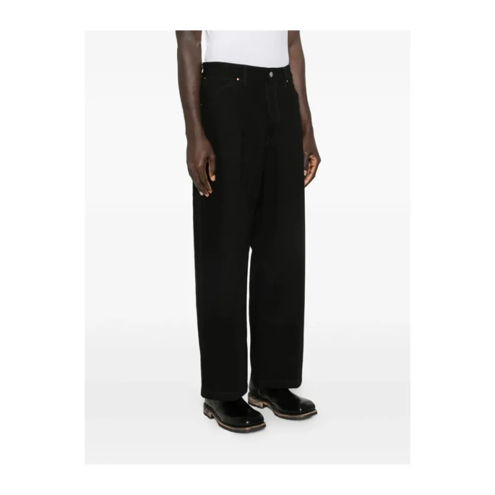 Jeans<Lemaire Vide Bukser i Denim Sort