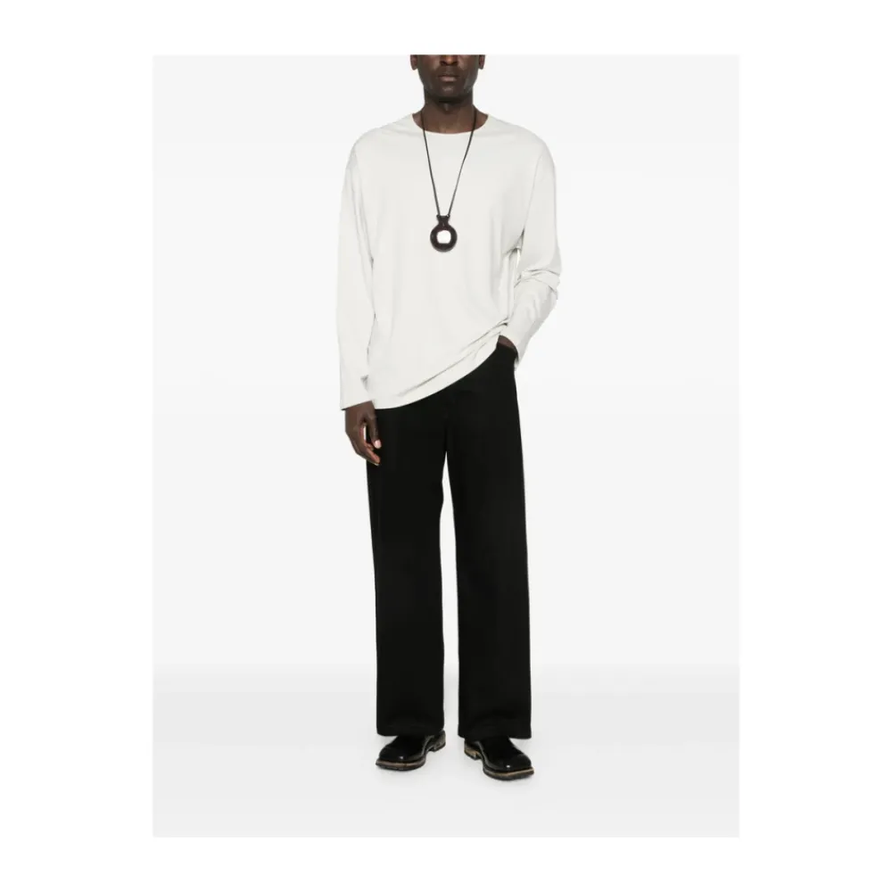Jeans<Lemaire Vide Bukser i Denim Sort