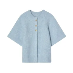 Striktrøjer & Sweatere<Busnel Vilanie Kortærmet Mohair Cardigan Blå