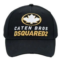 Huer, Kasketter & Hatte|Huer & Kasketter^Dsquared2 Vintage Baseball Cap med spænde Sort