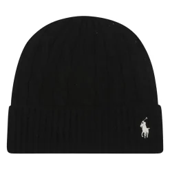 Huer & Kasketter<Polo Ralph Lauren Vinter Beanie Hat Sort