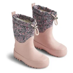 Gummistøvler<Wheat Vinterblomster Thermo Snowboot Drizzle Pink