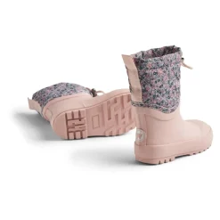 Gummistøvler<Wheat Vinterblomster Thermo Snowboot Drizzle Pink