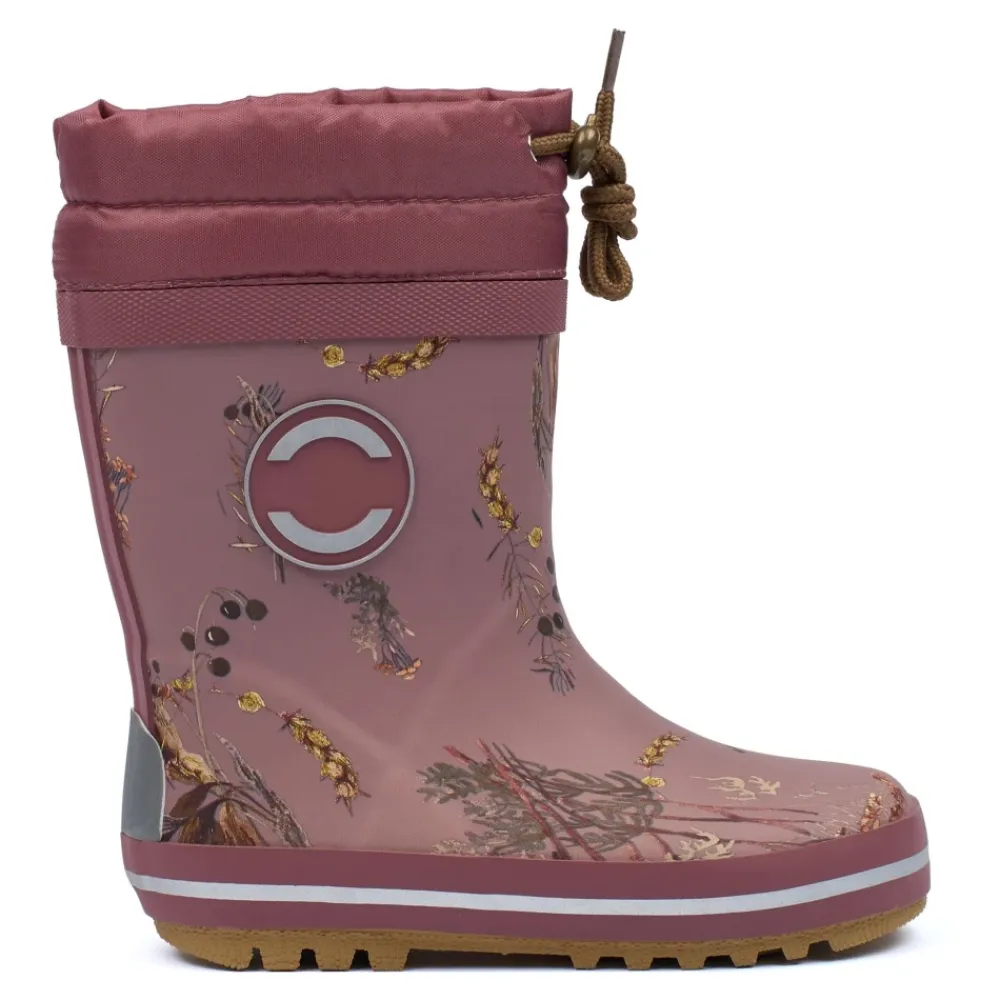 Gummistøvler<Mikk-Line Vintergummistøvler AOP - Rose Brown Pink