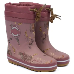 Gummistøvler<Mikk-Line Vintergummistøvler AOP - Rose Brown Pink