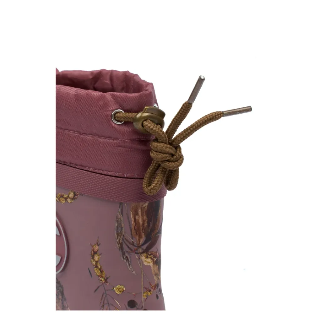 Gummistøvler<Mikk-Line Vintergummistøvler AOP - Rose Brown Pink