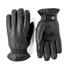Handsker|Handsker<Hestra Vinterhandsker - Læder, Uld, Polyester Sort