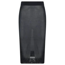 Nederdele<Saint Laurent Viskose Midi Nederdel Blå