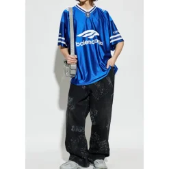 T-Shirts<Balenciaga V-neck T-shirt Blå