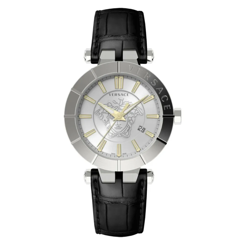 Ure<Versace V-RACE 43 mm ur Grå