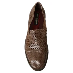 Loafers^Dolce & Gabbana Vævede Læder Slipper Loafers Brun