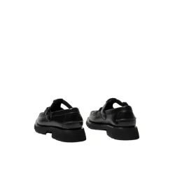 Loafers^Hereu Vævede loafers med T-bar spænde Sort