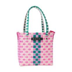 Tasker<Marni Vævet Tote Taske Pink