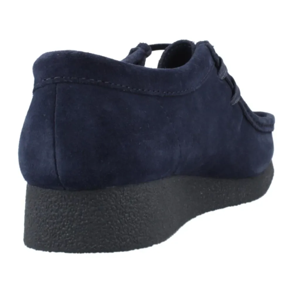 Snøresko^Clarks Wallabeeevosh Suede Blå