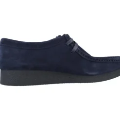 Snøresko^Clarks Wallabeeevosh Suede Blå