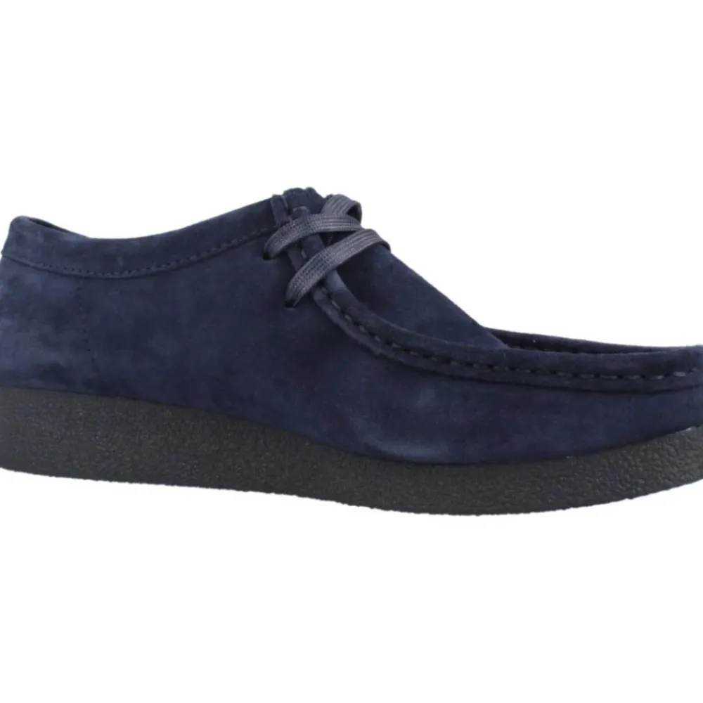 Snøresko^Clarks Wallabeeevosh Suede Blå