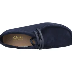 Snøresko^Clarks Wallabeeevosh Suede Blå