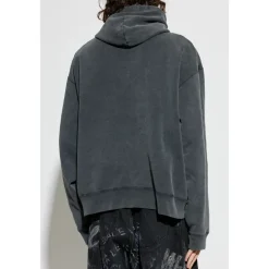 Trøjer^Balenciaga Washed Crayon Loop Oversized Hættetrøje Grå