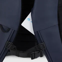Tasker<Piquadro Water resistant roll top backpack for laptop 15,6 Blå
