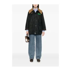 Jakker<Barbour Waxed Duffle Coat Sort