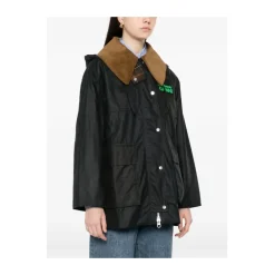 Jakker<Barbour Waxed Duffle Coat Sort