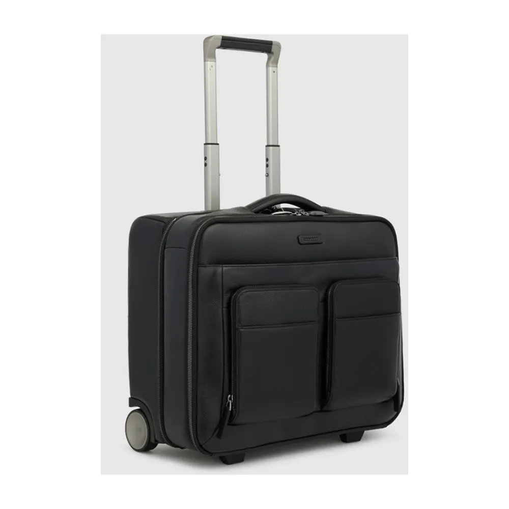 Kufferter^Piquadro Wheeled laptop bag 15,6 Sort