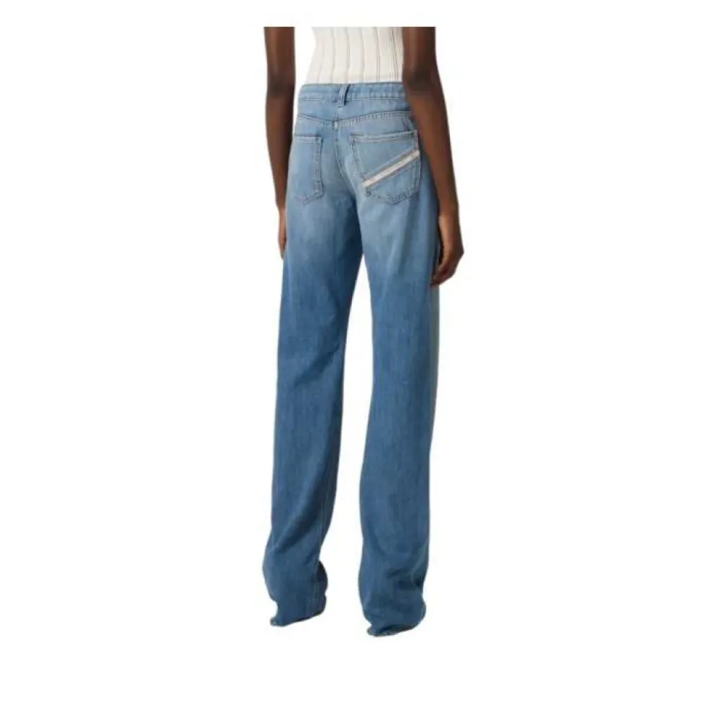 Jeans<Elisabetta Franchi Wide Jeans Blå