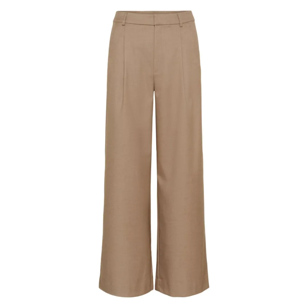 Bukser<Gestuz Wide Trousers Brun