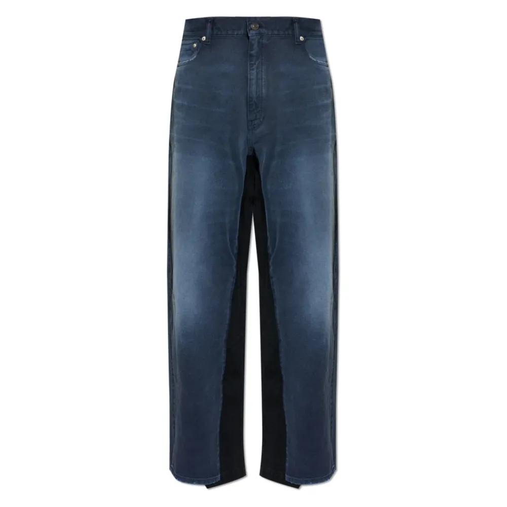 Jeans^Balenciaga Wide-Leg Jeans Blå