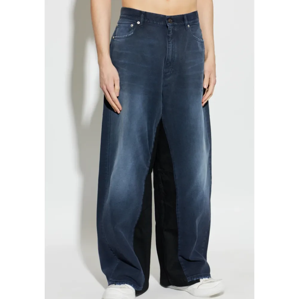 Jeans^Balenciaga Wide-Leg Jeans Blå