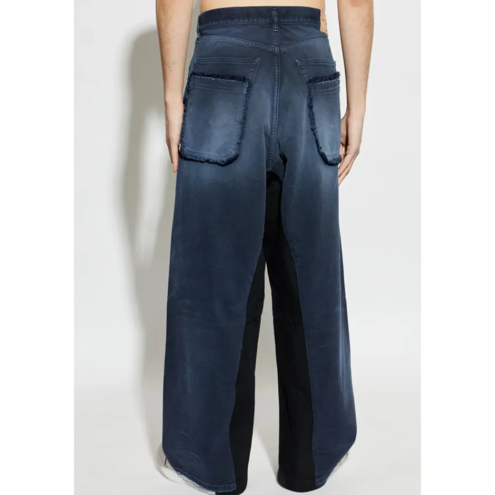 Jeans^Balenciaga Wide-Leg Jeans Blå