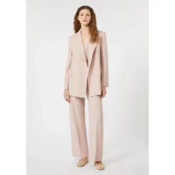Bukser^Weekend Max Mara Wide-leg Palazzo Uldbukser Pink