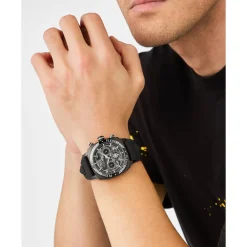 Ure<Philipp Plein Wildcat Chrono Herreur Sort