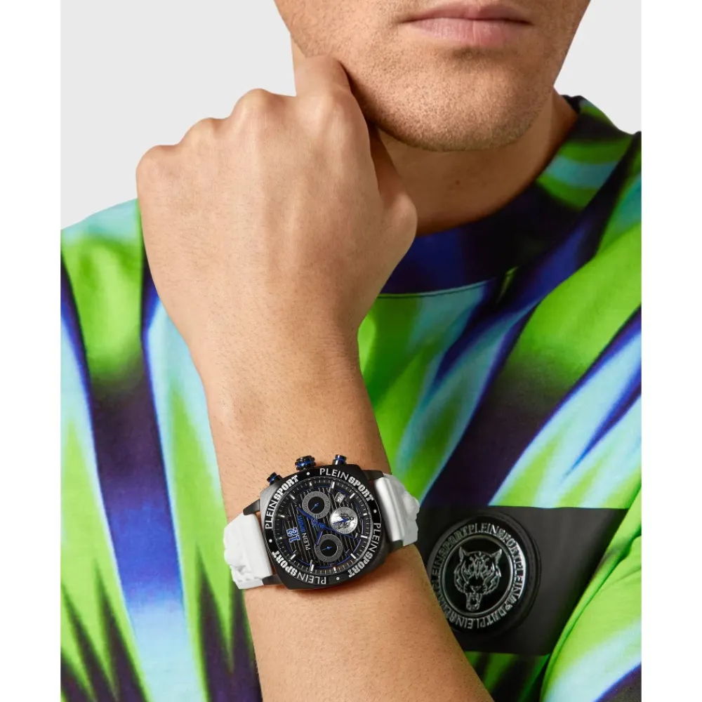 Ure<Philipp Plein Wildcat Chrono 40mm Ur Hvid