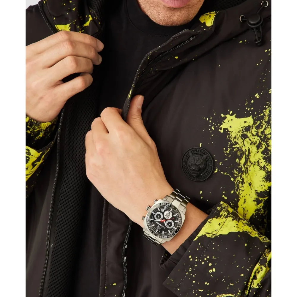 Ure<Philipp Plein Wildcat Chrono Ur Grå