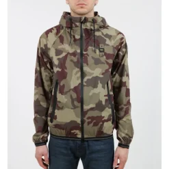 Skaljakker^Blauer Windbreaker Jakke Grøn