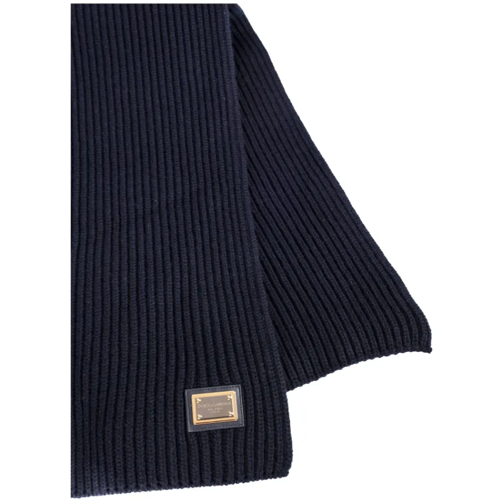 Halstørklæder Og Tørklæder^Dolce & Gabbana Winter Scarves Blå